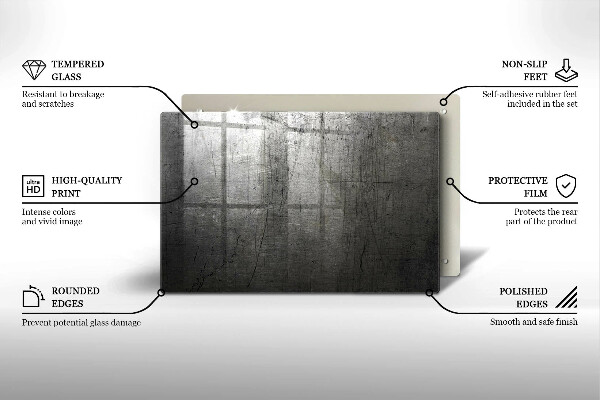 Worktop saver Metal texture