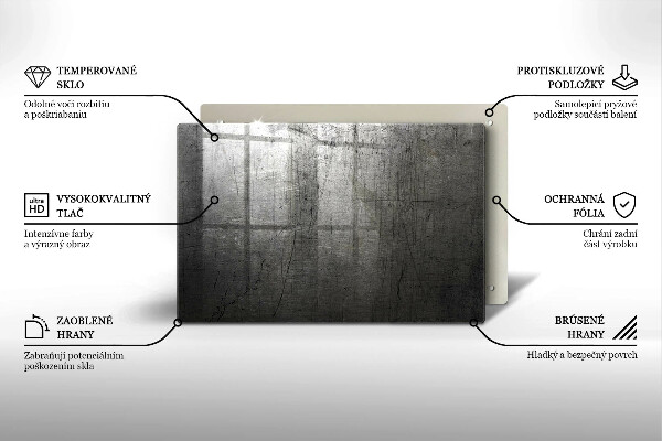 Worktop saver Metal texture