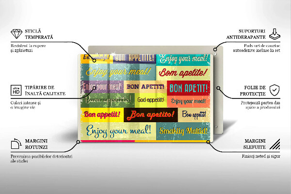 Worktop saver Enjoy your meal transcriptions