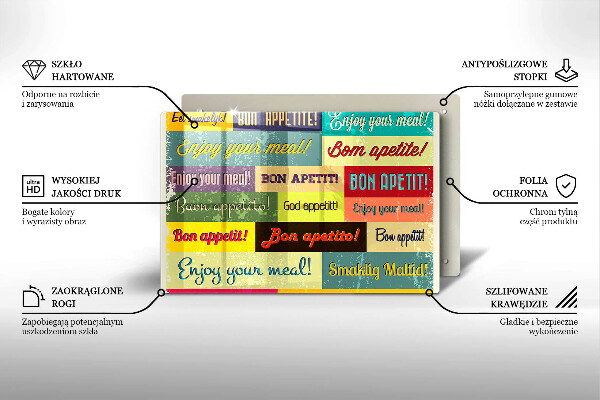 Worktop saver Enjoy your meal transcriptions