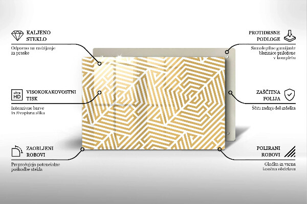 Cutting board Geometric lines