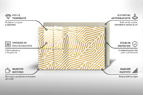 Cutting board Geometric lines