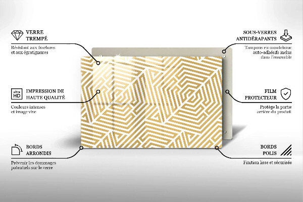 Cutting board Geometric lines