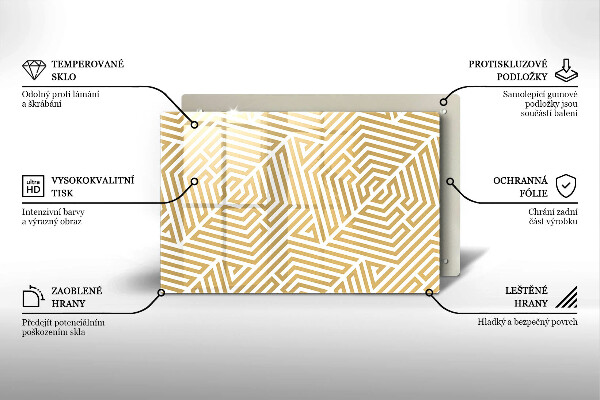Cutting board Geometric lines