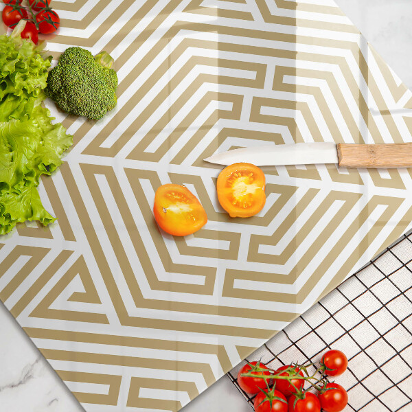 Cutting board Geometric lines