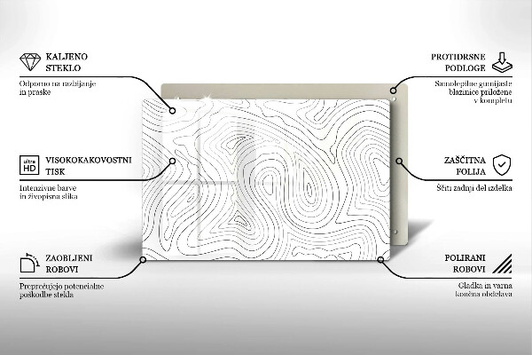 Cutting board Abstraction shapes