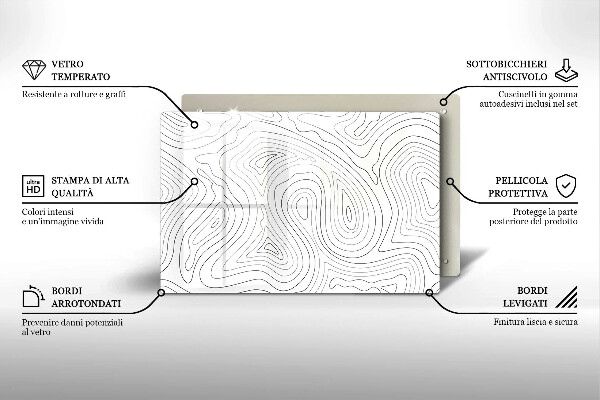 Cutting board Abstraction shapes