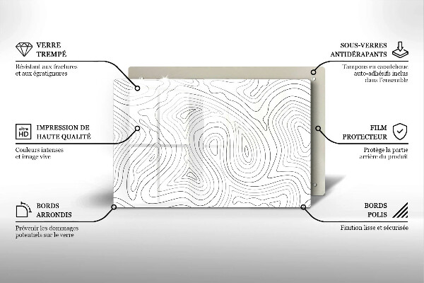 Cutting board Abstraction shapes