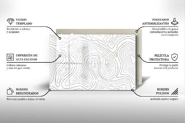 Cutting board Abstraction shapes