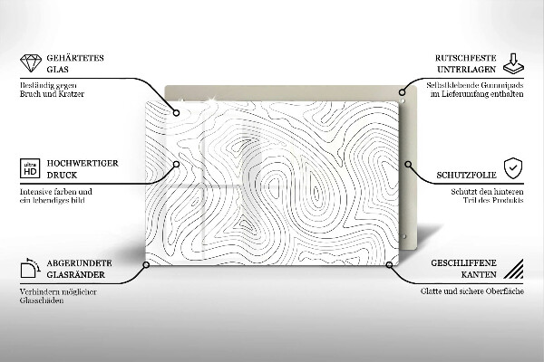 Cutting board Abstraction shapes