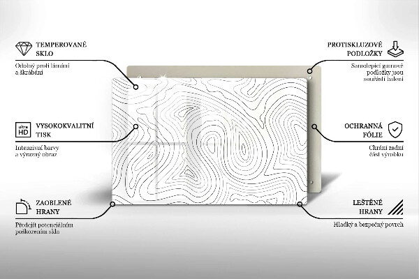 Cutting board Abstraction shapes
