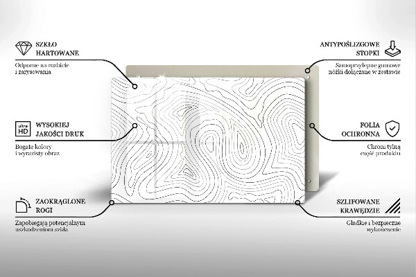 Cutting board Abstraction shapes