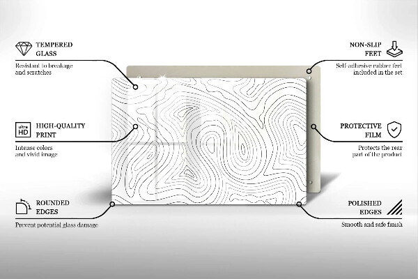 Cutting board Abstraction shapes