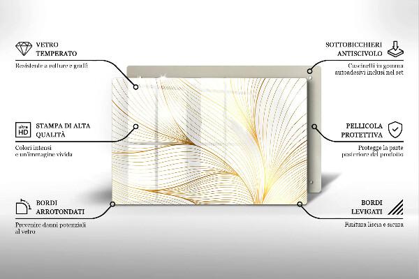 Cutting board Modern Line pattern