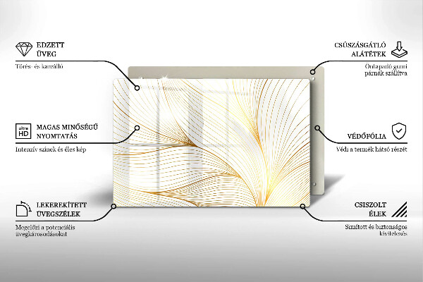 Cutting board Modern Line pattern