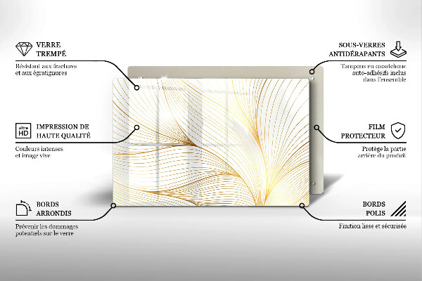 Cutting board Modern Line pattern