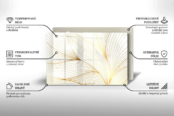 Cutting board Modern Line pattern