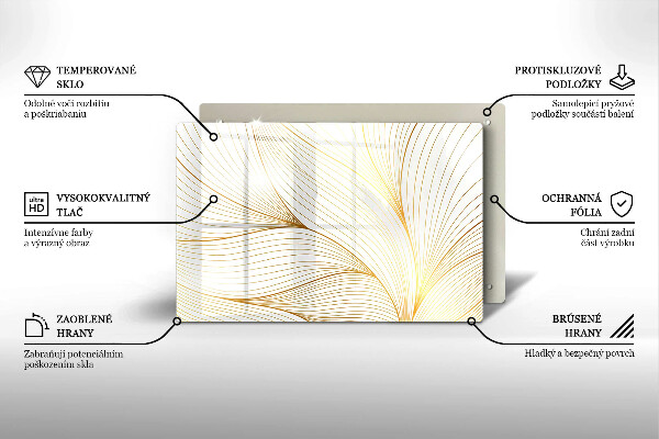 Cutting board Modern Line pattern