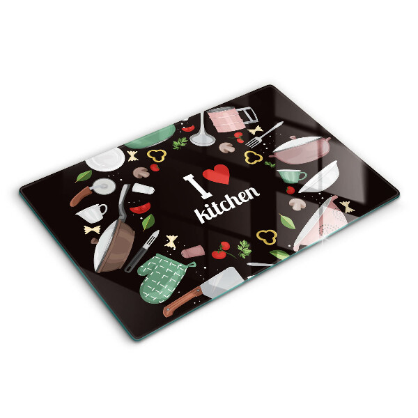 Cutting board Illustration I Love Kitchen
