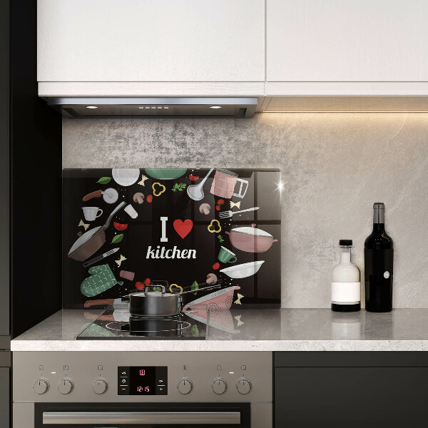 Cutting board Illustration I Love Kitchen