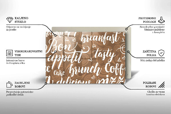 Worktop saver Text Bon Appetit