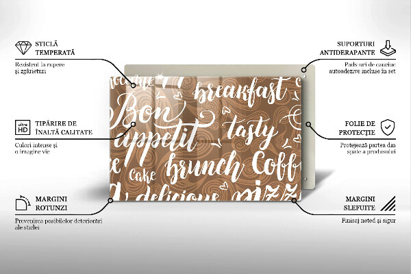 Worktop saver Text Bon Appetit