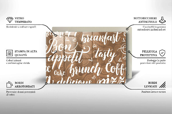 Worktop saver Text Bon Appetit