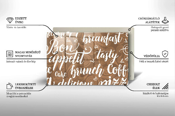 Worktop saver Text Bon Appetit