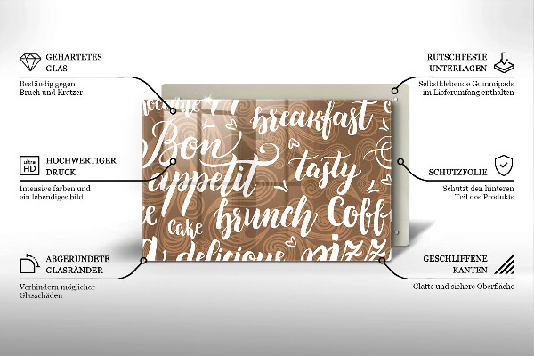 Worktop saver Text Bon Appetit