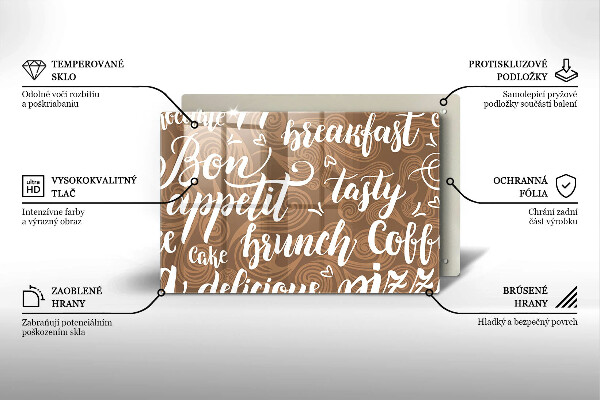 Worktop saver Text Bon Appetit