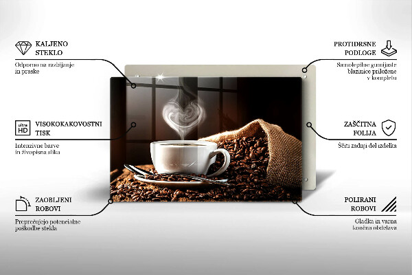 Worktop saver Coffee and cup