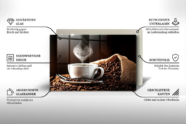 Worktop saver Coffee and cup