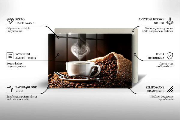 Worktop saver Coffee and cup