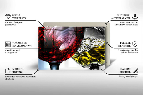 Worktop saver Wine glasses