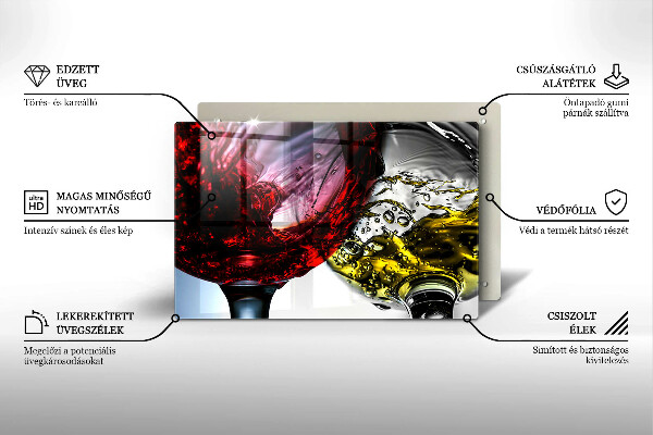 Worktop saver Wine glasses