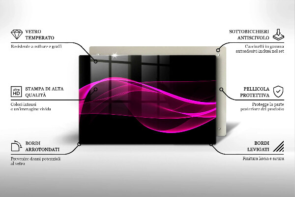 Worktop saver Pink abstraction