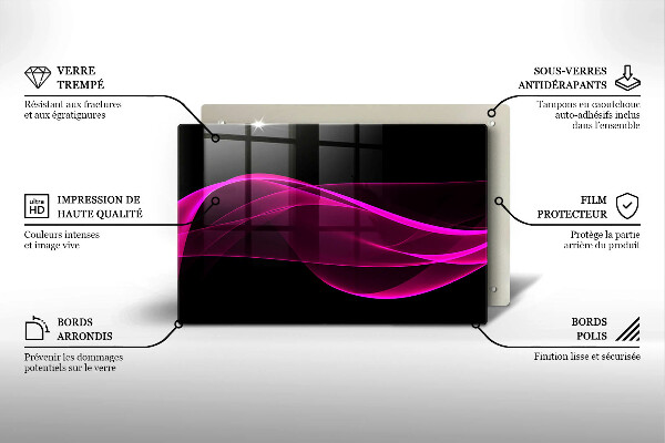 Worktop saver Pink abstraction