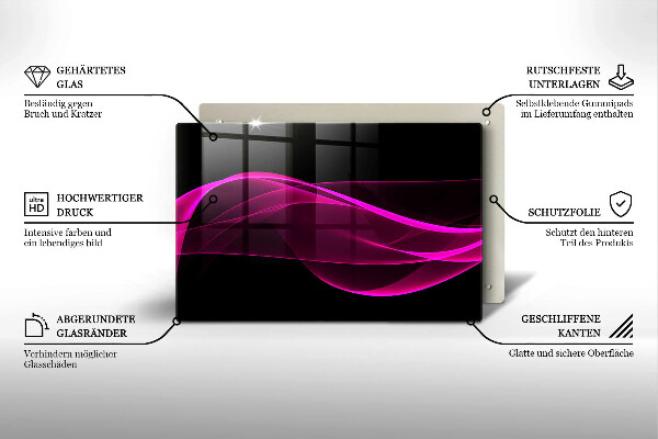 Worktop saver Pink abstraction