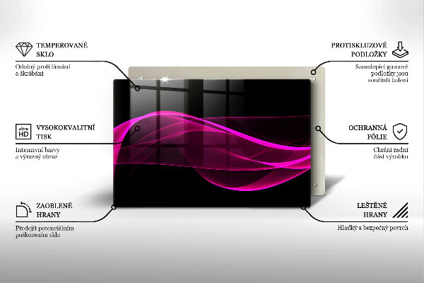 Worktop saver Pink abstraction