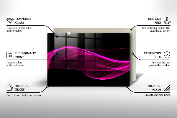 Worktop saver Pink abstraction