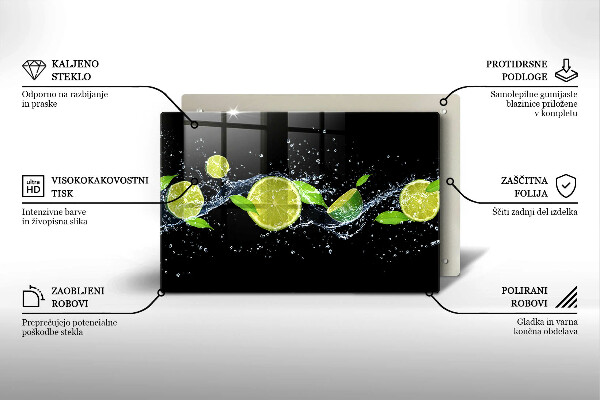 Cutting board Lime mint water