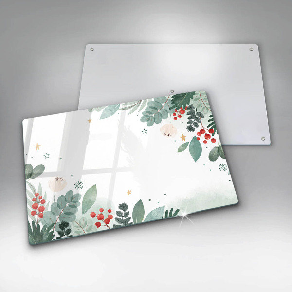 Cutting board Watercolors leaves