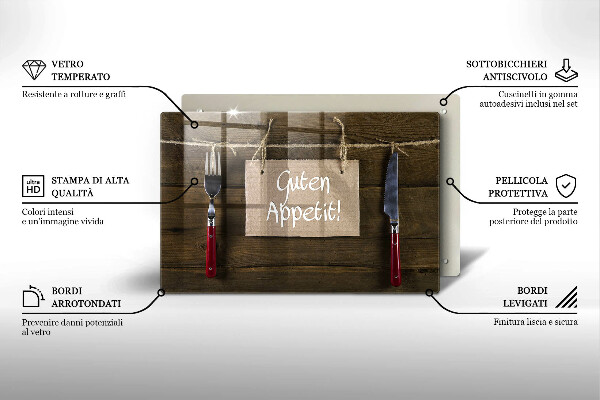 Worktop saver GUTEN APETIT inscription boards