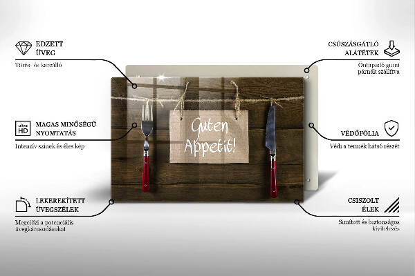 Worktop saver GUTEN APETIT inscription boards