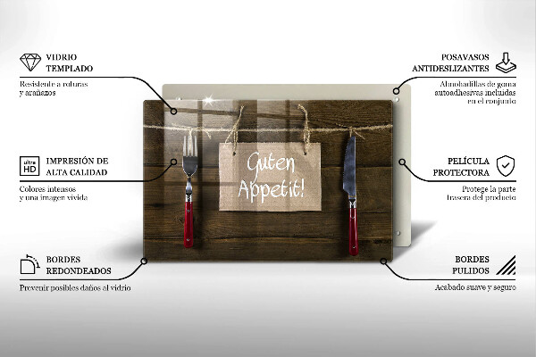 Worktop saver GUTEN APETIT inscription boards