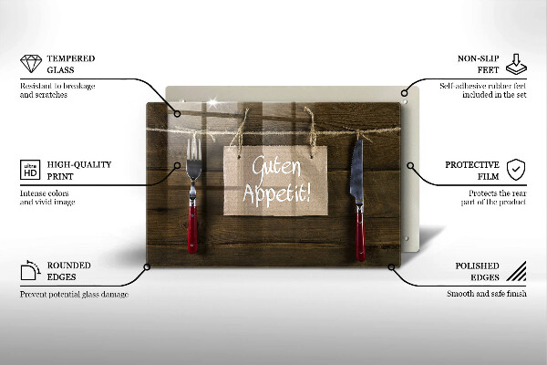 Worktop saver GUTEN APETIT inscription boards