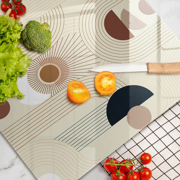 Cutting board Boho shapes geometry
