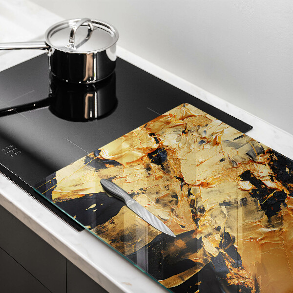 Chopping board glass Elegant paint texture