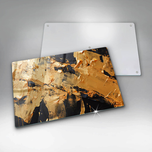 Chopping board glass Elegant paint texture
