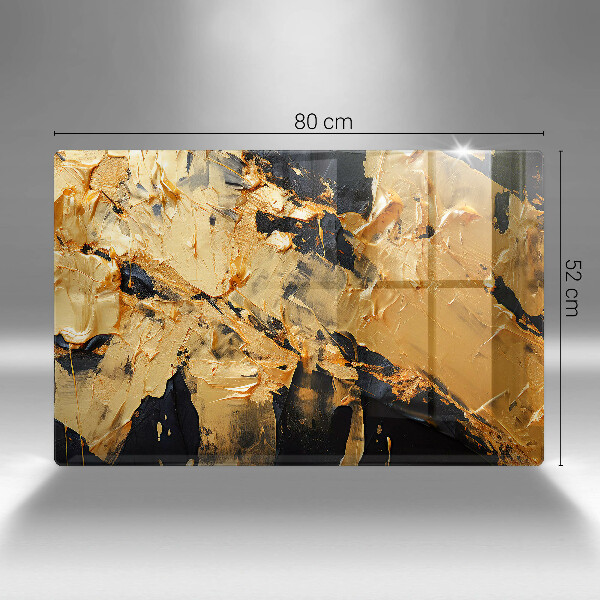 Chopping board glass Elegant paint texture